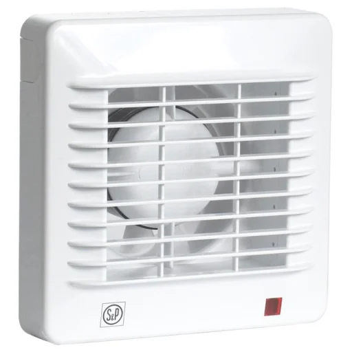 Thermex EDM 100TZ ventilator med etterløpstimer og kulelager, Ø100 mm, hvit