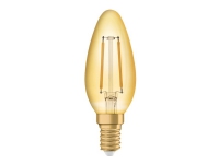 OSRAM Vintage 1906 - LED-filament-lyspære - form: B35 - E14 - 2.5 W (tilsvarende 22 W) - klasse F - varmt hvidt lys - 2400 K - guld