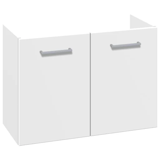 Dansani Mido+ servantskap med 2 luker, bredde: 80 cm, matt hvit