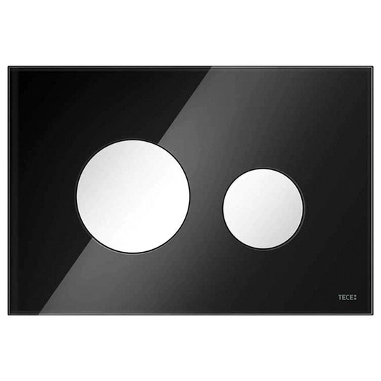 Tece Teceloop Betjeningsplate Glass Svart / Hvit