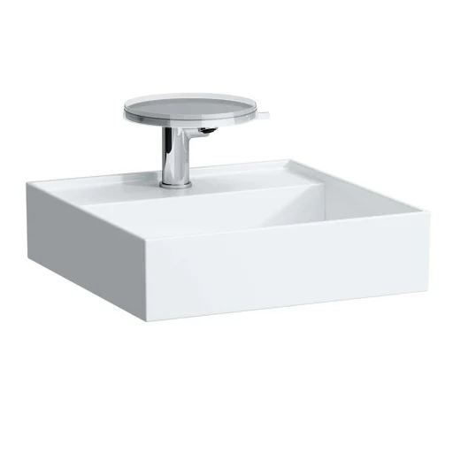 Kartell Laufen håndvask, 46x46 cm, rengjøringsvennlig, hvit
