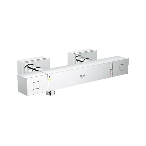 Grohe Cube Dusjarmatur m/termostat, m/rosetter, Krom