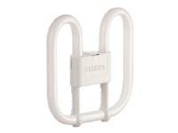 Philips PL-Q 2 Pin - Ikke-integreret kompakt fluorescerende lyspære - form: 2D - GR8 - 28.4 W - klasse G - varmt hvidt lys - 3000 K