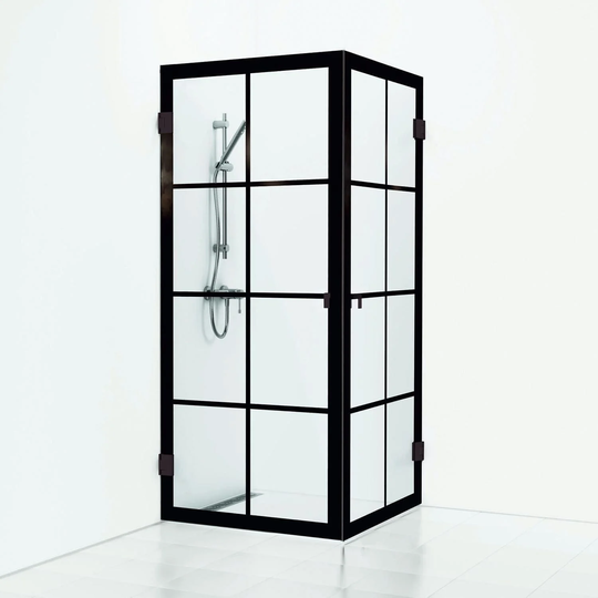Svedbergs 180° Rista Dusjhjørne Rett 90x90cm / Svart Matt