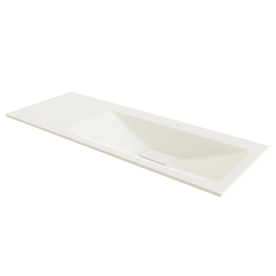 Linn Bad Vale Møbelservant Glass Hvit Matt / 120cm Høyre