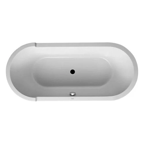 Duravit Starck Komplet Badekar m/2 Rygglen, t/Innbygning 180x80 cm