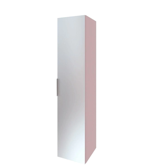 Korsbakken Big Høyskap med Speildør Dusty Pink
