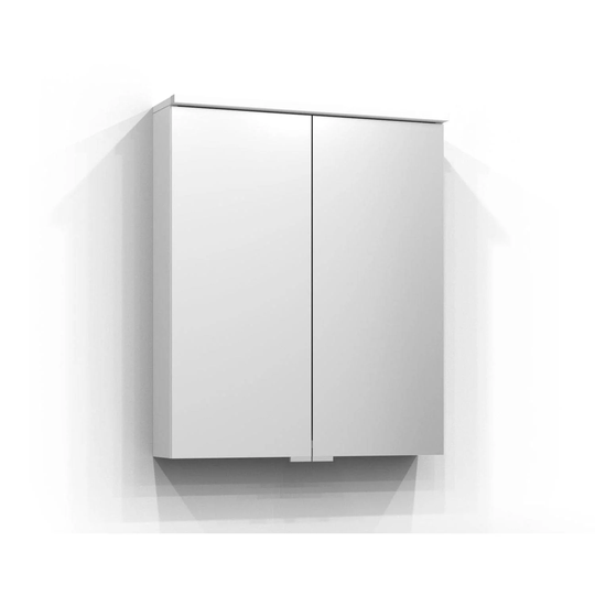 Svedbergs Sarek Speilskap 60cm / Hvit Matt
