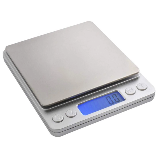 Køkkenvægt med LCD-skærm - 2 kg