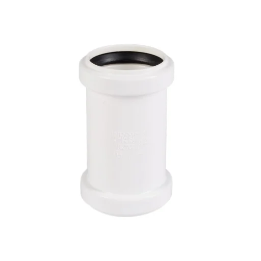 PP dobbelmuffe hvit 32mm