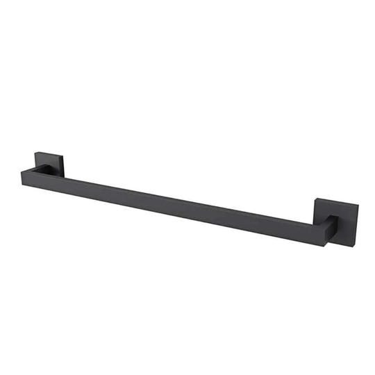 Vikingbad Luna Rett Håndklestang B65cm Svart Matt