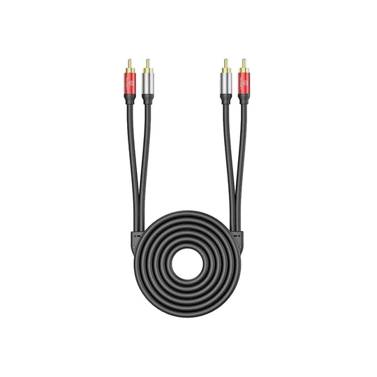 Lydkabel, 2x RCA til 2x RCA Stereo - 1.8 m