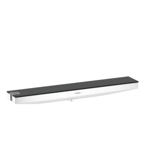 Hansgrohe Rainfinity Porter 500 slangeuttak m/hylde, matt hvit / grafittgrå