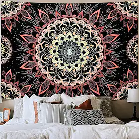 mandala bohem veggteppe kunst dekor teppe gardin hengende hjem soverom stue dekorasjon