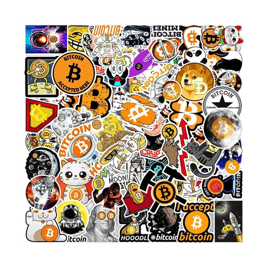 Pakke med Klistermærker - Bitcoin