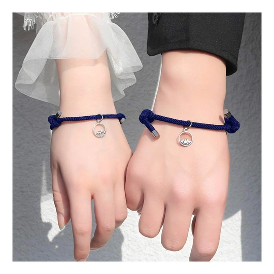 Pararmbånd med Magnet - Blå