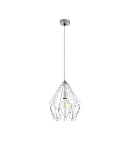 Carlton Pendel Ø310 sølv, E27, 60W