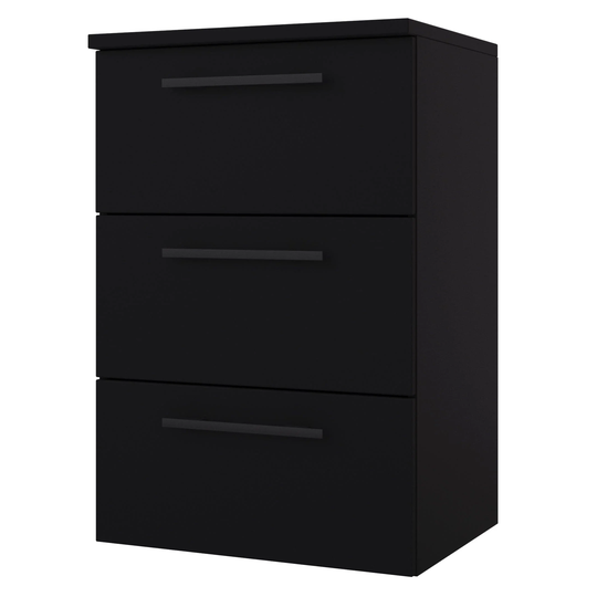 Linn Bad Ingrid Sideskap (Kommode) Svart Matt / 60cm 3 Skuffer