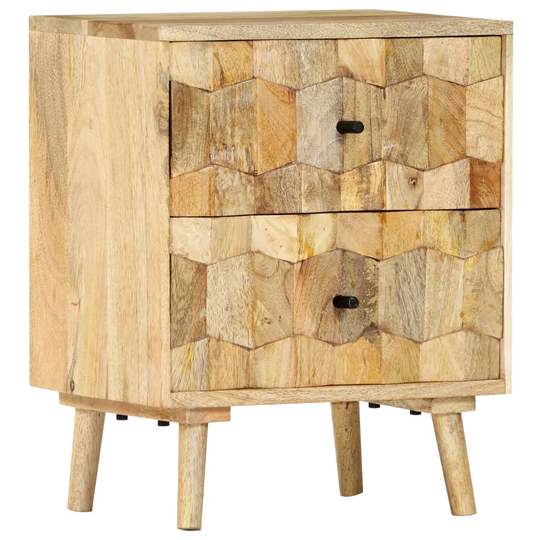 vidaXL sengeskab 40 x 30 x 50 cm massivt mangotræ