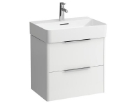 Laufen Base hvid vaskeskab med to skuffer - mål: H52,5 x B58,5 x D39 cm. Håndvask #626993000 bestilles særskilt.