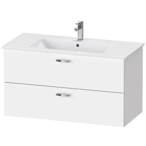 Duravit XBase servantskap m/ 2 skuffer, 100x47 cm, matt hvit