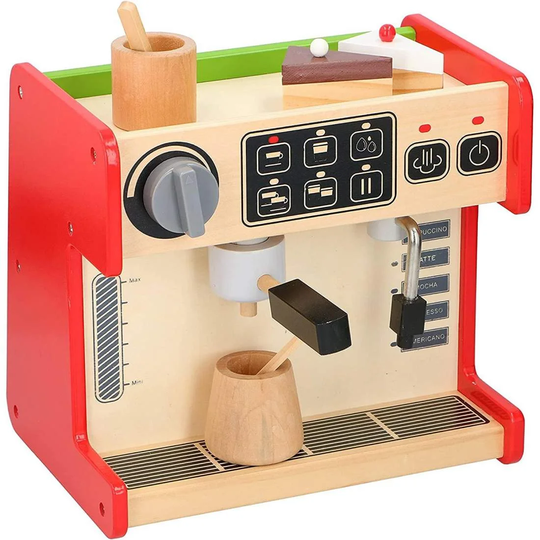 Kaffemaskine og butik, legetøj - 2-i-1