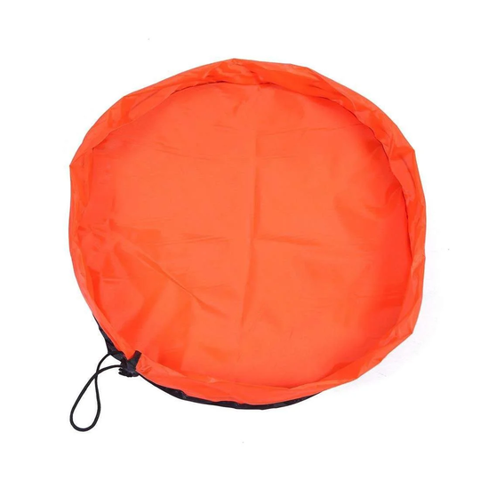 Legetæppe / Opbevaringspose til legetøj - Orange