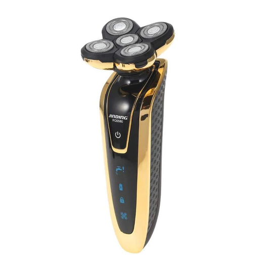 Trådløs Barbermaskine med Trimmer - Guld