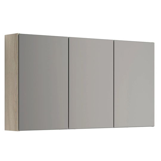Dansani Mido+ Select Speilskap 3 Dører Uten Lamper B120xh64cm Hvit alm / 120cm