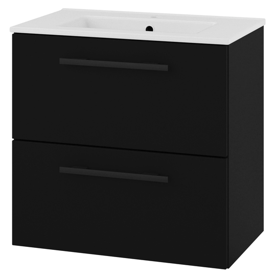 Linn Bad Ingrid Smal D35cm Servantskap Svart Matt / 60cm