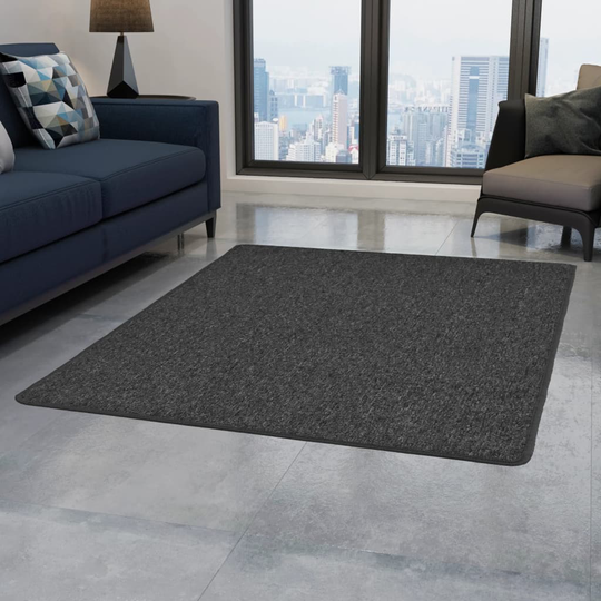 vidaXL tæppe tuftet 80 x 150 cm antracitgrå