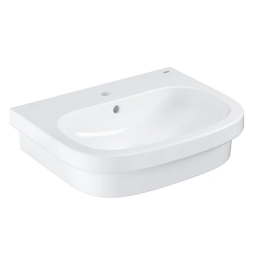 Grohe Euro Servant m/Kranehull, Overløp & Antibakteriell overflate - 60x48 cm