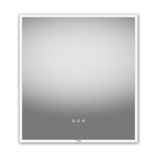 Linn Bad Framfjord Speil med Frostet Lysramme og Panel 60cm
