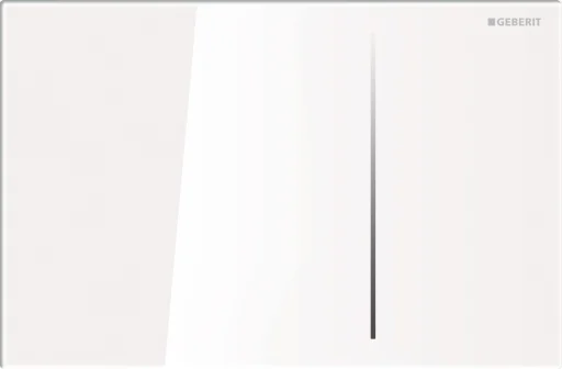 Geberit Sigma 70 Betjeningsplate, Hvit Glass