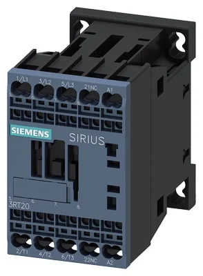 Kontaktor 12A 5,5KW 3P+1NC 24V AC fjærklemme 3RT2017-2AB02