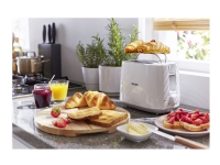 Philips Daily Collection HD2582 - Brødrister - 2 skive - 2 Holdere - hvid