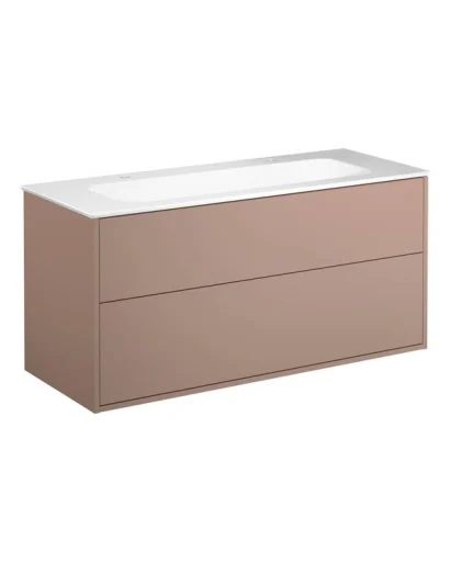 Gustavsberg Artic møbelpakke, 120x46,5 cm, rosa/hvit