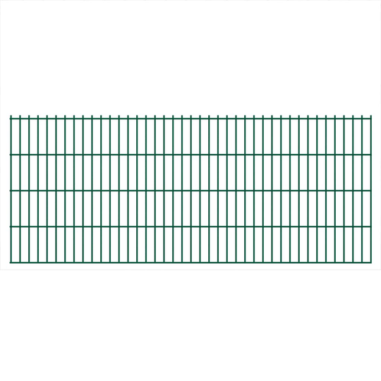 vidaXL havehegnspaneler 2D 2,008x0,83 m 36 m (total længde) grøn
