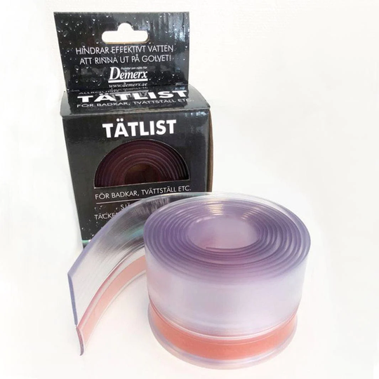 Esbada Vannstoppelist 2,5m Transparent Klar