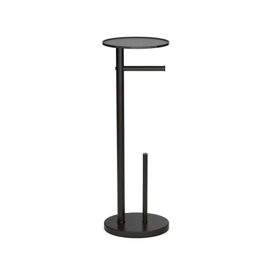Hefe Ovo gulstående toalettpapirholder, sort