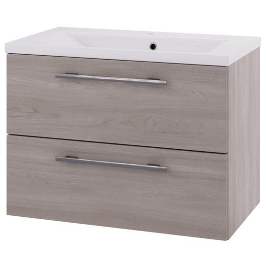 Linn Bad Ingrid D45cm Servantskap Lys eik / 80cm 2 Skuffer