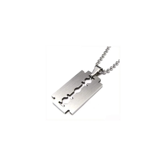 Halskæde - Razor Blade | Barberblade - Silver Edition | Unisex