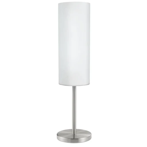 Troy 3 Bordlampe E27, Ø105, børstet stål