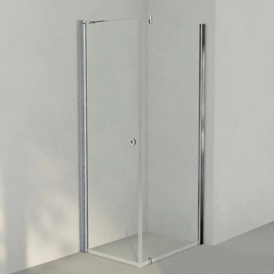 INR Iconic Nordic Rooms Dusjhjørne Linc 13 Original Krom / 70x90cm Klart Glass