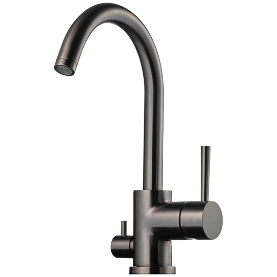 Tapwell Evo184 Kjøkkenarmatur Avstengning Brushed Black Chrome