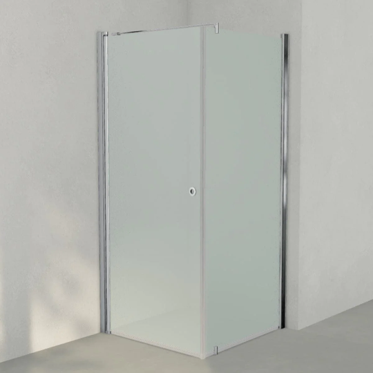 INR Iconic Nordic Rooms Dusjhjørne Linc 13 Måltilpasset Krom / - Venstre Frostet Glass