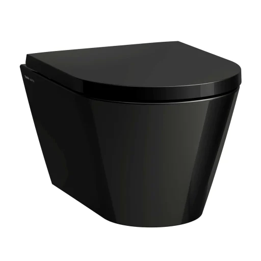 Kartell Laufen vegghengt toalett, kompakt, rimless, sort