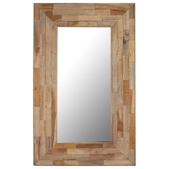 vidaXL spejl genanvendt teak 50 x 80 cm