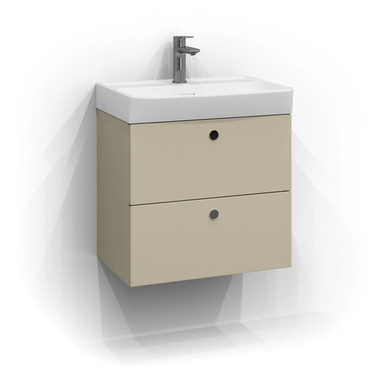 Svedbergs Intro Servantskap 2 Skuffer 55cm / Sand