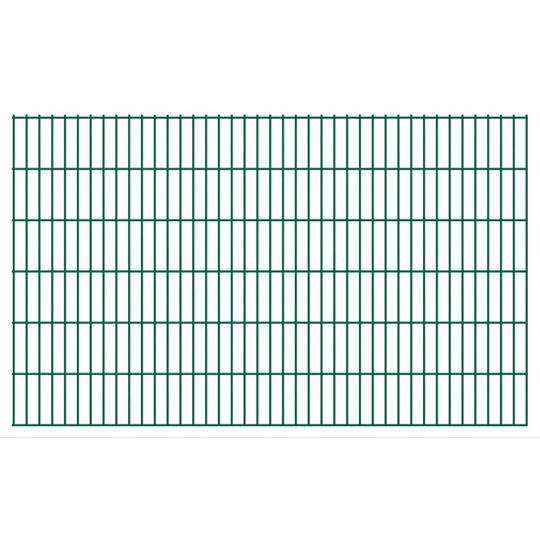 vidaXL havehegnspaneler 2D 2,008x1,23 m 44 m (total længde) grøn